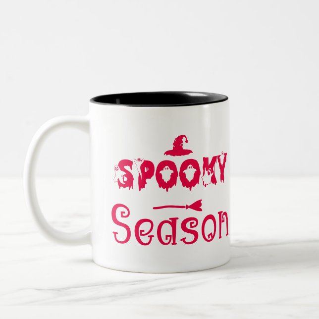 Café Em Dois Tons Caneca de Chapéu de Bruxa da Temporada Assustadora (Esquerda)