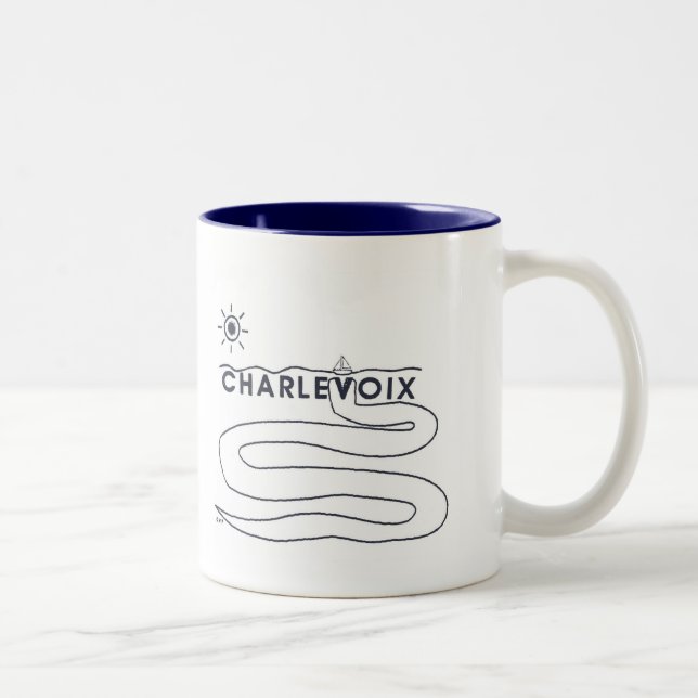 Café Em Dois Tons Caneca de Charlevoix (Direita)