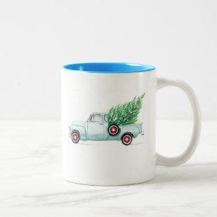 Café Em Dois Tons Caneca de Chevy do Aqua