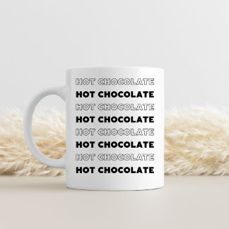 Café Em Dois Tons Caneca de Chocolate Quente