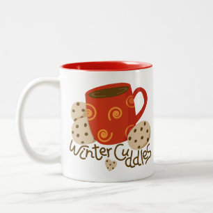 Café Em Dois Tons Caneca de chocolate quente com biscoitos - Mug