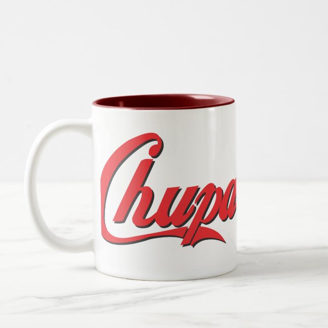 Café Em Dois Tons Caneca de Chupa Chupa (Esquerda)