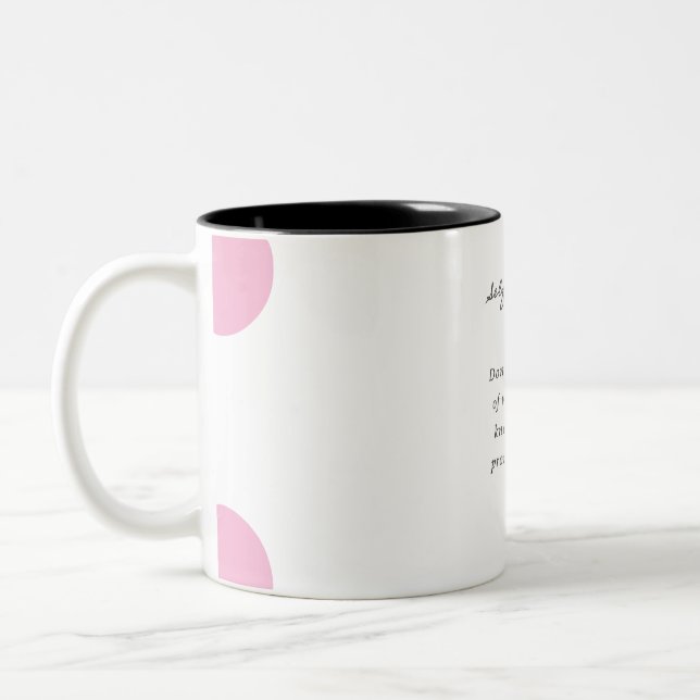 Café Em Dois Tons Caneca de Citação de Amor Próprio (Esquerda)