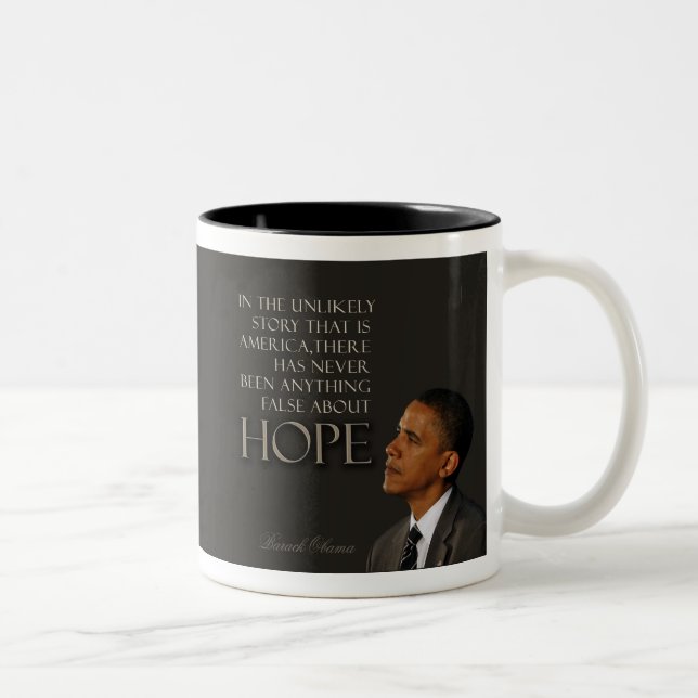Café Em Dois Tons Caneca de Citação de Obama - 3 de 6 (Direita)