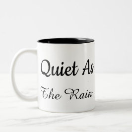 Café Em Dois Tons Caneca de citação Minimalista Preto e Branco .