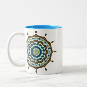 Café Em Dois Tons Caneca de Cobre Mehndi Fantasia
