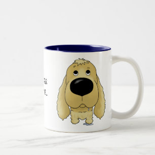 Café Em Dois Tons Caneca de cocker spaniel