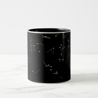 Café Em Dois Tons Caneca de Constelação