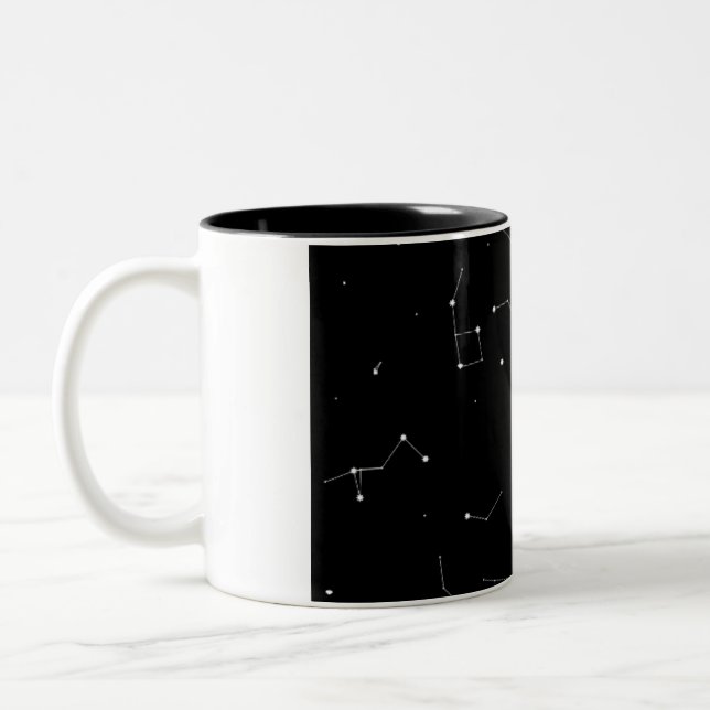 Café Em Dois Tons Caneca de Constelação (Esquerda)
