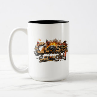 Café Em Dois Tons Caneca de Construção Próxima o Suficiente