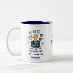 Café Em Dois Tons Caneca de Contador Aposentado – Presente Divertido