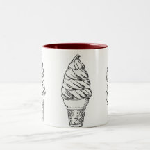 Caneca de creme de Vanilla Ice