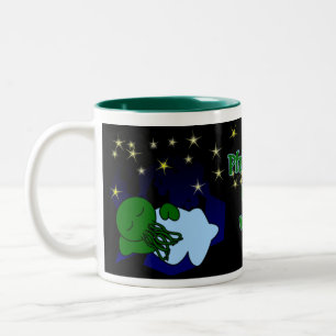 Café Em Dois Tons Caneca de Cthulhu Naptime