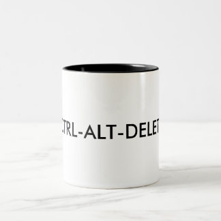 Café Em Dois Tons Caneca de CTRL-ALT-DELETE