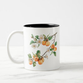Café Em Dois Tons Caneca de Damascos: Decoração Rústica de Cozinha c