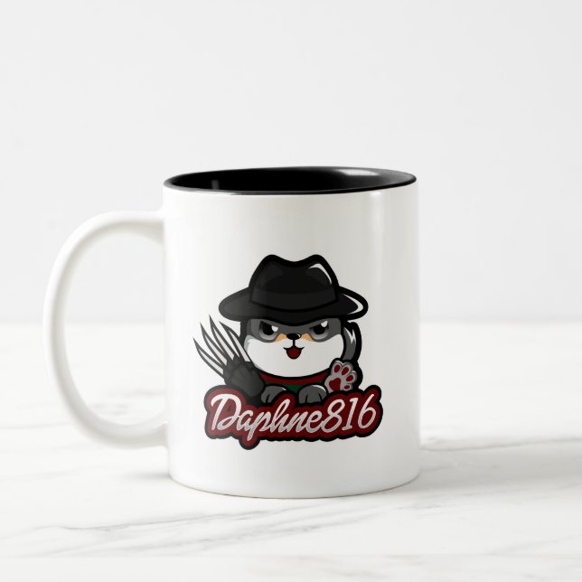 Café Em Dois Tons Caneca de Daphne 816 o Dia das Bruxas (Esquerda)