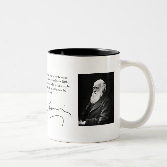 Café Em Dois Tons Caneca de Darwin (Direita)