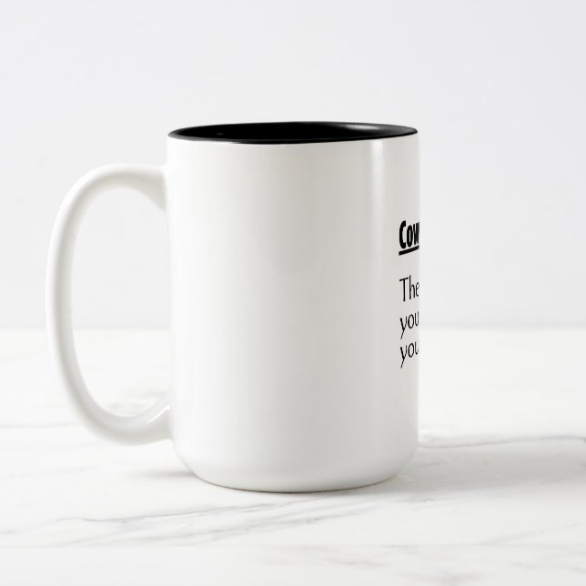 Café Em Dois Tons Caneca de Definição de Colega de Trabalho Engraçad (Esquerda)