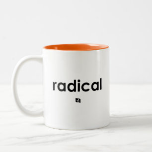 Café Em Dois Tons Caneca de Definição Radical para Destros