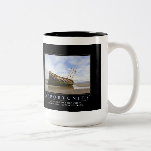 Café Em Dois Tons Caneca de Demotivational da colaboração (Direita)