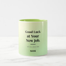Café Em Dois Tons Caneca de Despedida Personalizada para Colega de T