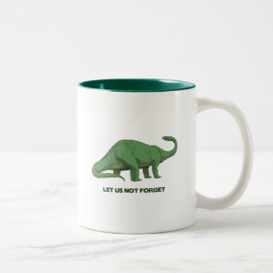 Café Em Dois Tons caneca de dinossauro