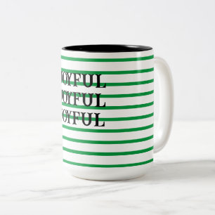 Café Em Dois Tons Caneca de distribuição verde e branca