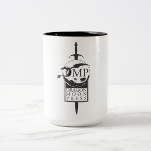Café Em Dois Tons Caneca de DMP - logotipo da espada