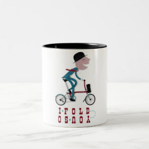 Café Em Dois Tons Caneca de dobramento