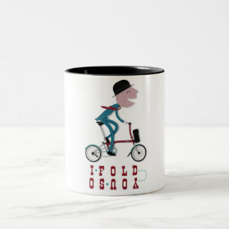 Café Em Dois Tons Caneca de dobramento