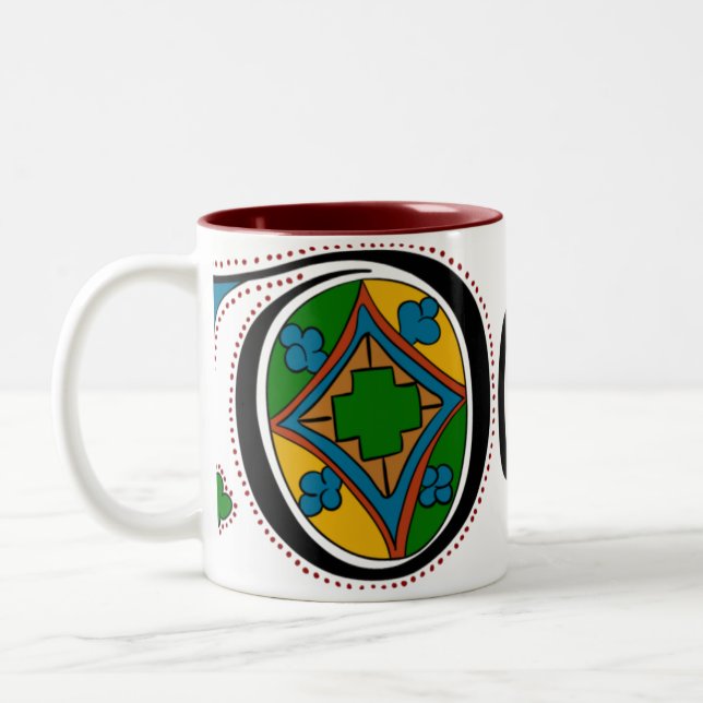 Café Em Dois Tons Caneca de Donegal do condado (Esquerda)