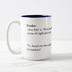 Café Em Dois Tons Caneca de Doofer