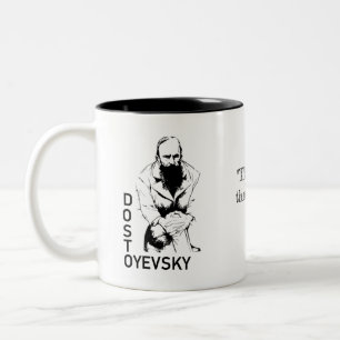 Café Em Dois Tons Caneca de Dostoyevsky 11oz