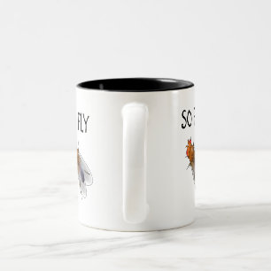 Café Em Dois Tons Caneca de Drosophila tão fixe