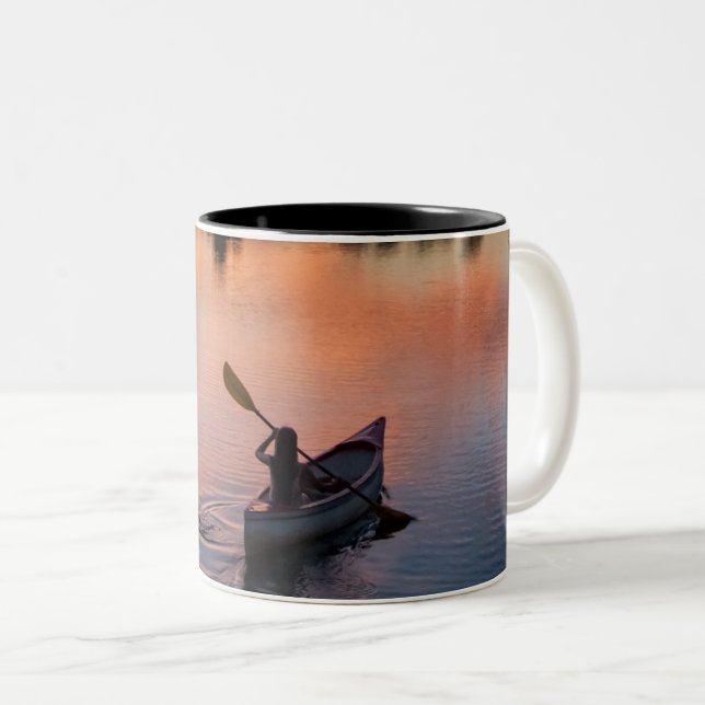 Café Em Dois Tons Caneca de Duas Cores (Frente Esquerda)