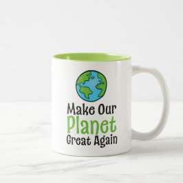 Café Em Dois Tons Caneca de Duas Cores 11 oz Planeta Ótimo de Novo
