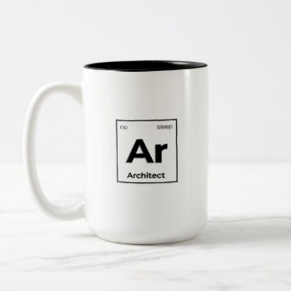 Café Em Dois Tons Caneca de Duas Cores, 15 oz com adesivo de arquite
