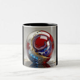 Café Em Dois Tons Caneca de Duas Cores, 325ml (Mármore-3)