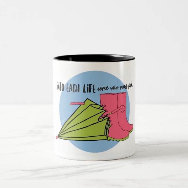 Café Em Dois Tons Caneca de Duas Cores 330ml Chuva (Centro)