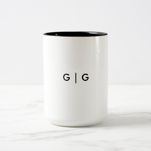 Café Em Dois Tons Caneca de Duas Cores, 450 ml (Centro)