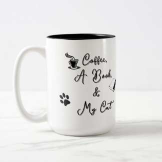 Café Em Dois Tons Caneca de duas cores 450 ml (preta no branco)