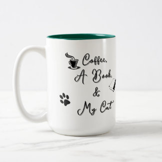 Café Em Dois Tons Caneca de duas cores 450 ml (verde escuro)