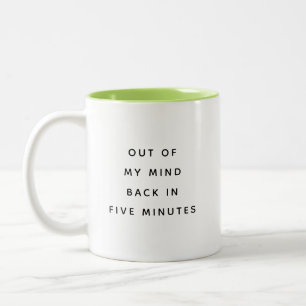 Café Em Dois Tons Caneca de Duas Cores com Humor de Escritório Fora