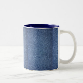 Café Em Dois Tons Caneca de Duas Cores com Visual de Denim