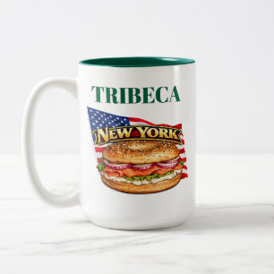 Café Em Dois Tons Caneca de Duas Cores de Nova York