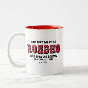 Café Em Dois Tons Caneca de Duas Cores 'Este Não é Meu Primeiro Road