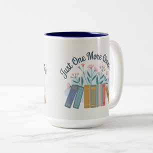 Café Em Dois Tons Caneca de Duas Cores Just One More Chapter