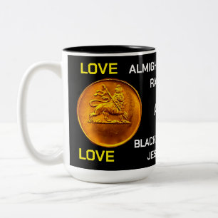 Café Em Dois Tons CANECA DE DUAS CORES LOVE JAHOVAH, 450 ml