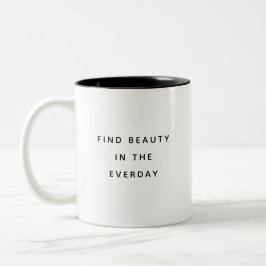 Café Em Dois Tons Caneca de Duas Cores Tipografia Moderna Encontre a