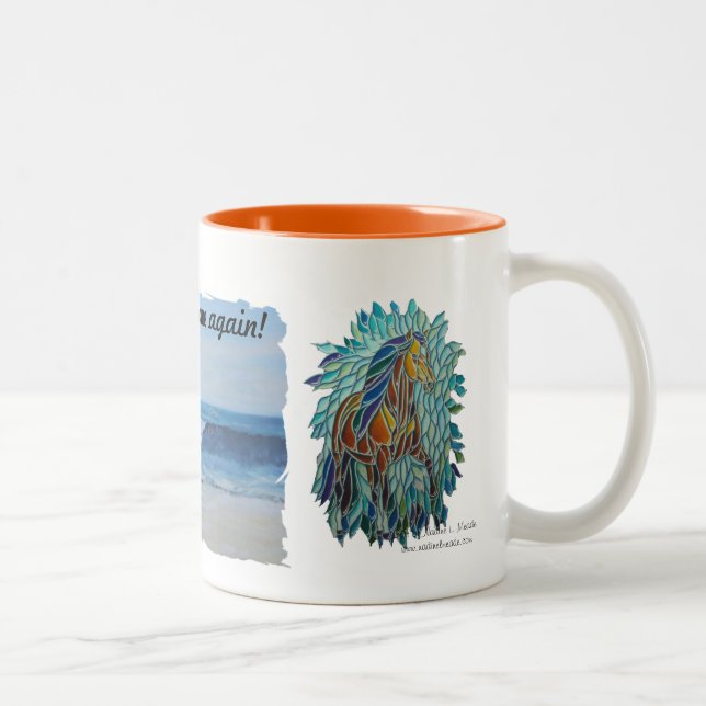 Café Em Dois Tons Caneca de duas imagens (Direita)